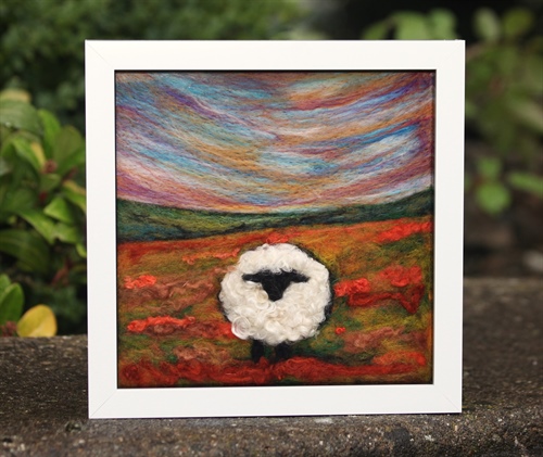 Sheep in the Autumn Dales - Picture Felting...