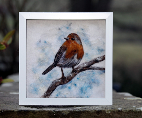 Robin in Snow - Picture Felting Workshop