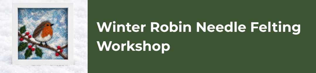 Winter Robin Needle Felting Workshop