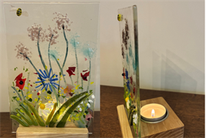 Spring Candle Holder Fused Glass Workshop