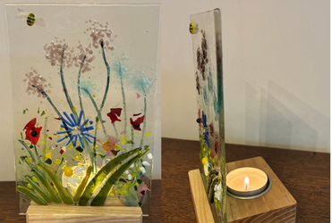 Spring Candle Holder Fused Glass Workshop