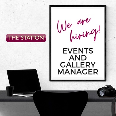WE ARE HIRING: EVENTS AND GALLERY MANAGER