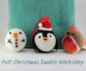 Festive Baubles - Needle Felting Workshop