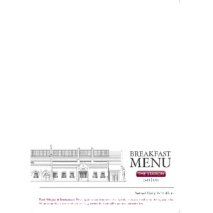 Breakfast Menu